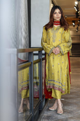 Raad Luxury Embroidered Chiffon 3 Piece Stitched Suit RD25LEF SI02-678